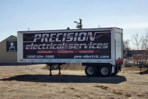 Precisions Electrical Services trailer